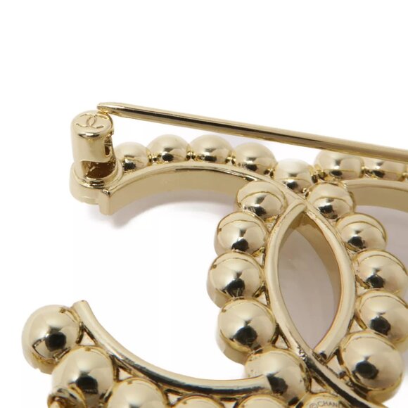 Authentic NEW Chanel Crystal Bow-Tiful CC Chain Brooch in Gold - Picture 8 of 9